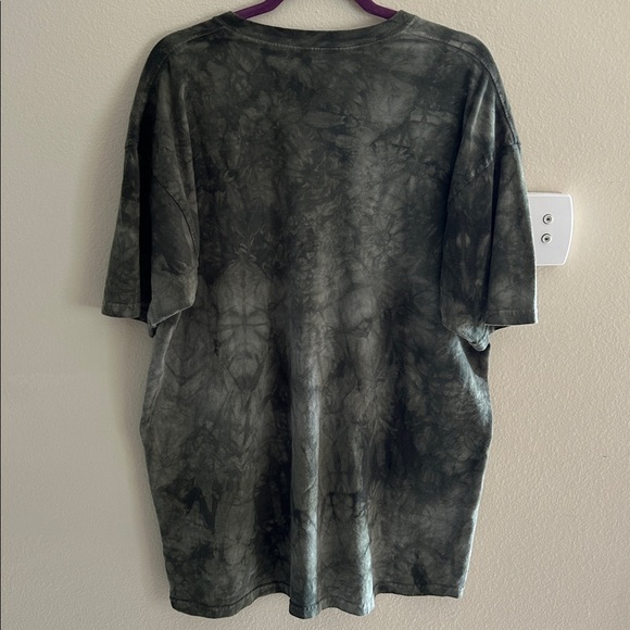 The mountain green tie-dye Boho western peace native tee shirt XL cotton feather - Picture 9 of 11